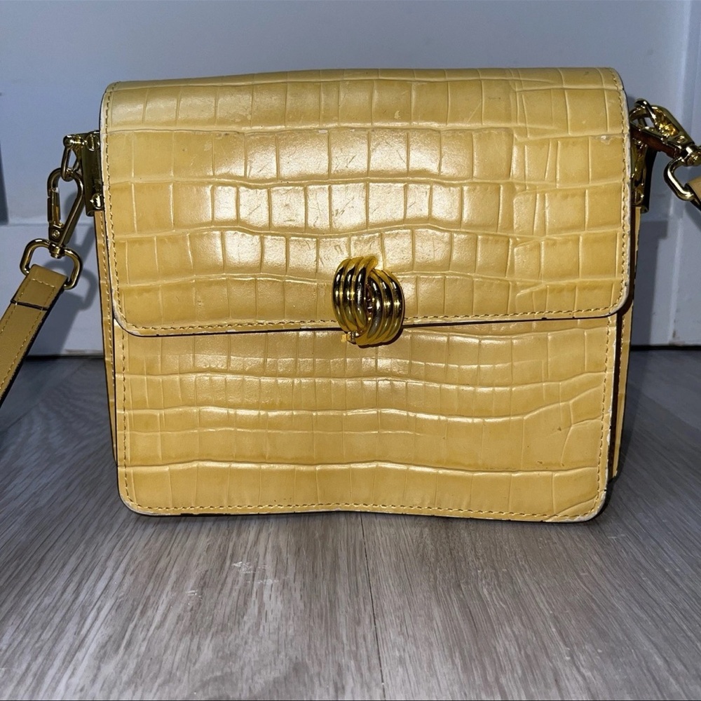 Foxlover Crossbody Crocodile Purse Studded Bright Colorful Bold Eclectic Maximal